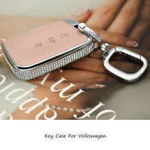 Роскошный алмаз Чехлы для ключей от автомобиля дистанционный ключ чехол для Volkswagen VW Passat B8 Skoda Superb A7 автомобильные аксессуары
