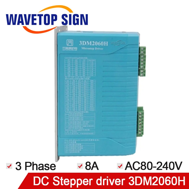

JMZ 3Phase Step Motor Driver 3DM2060H Input Voltage VAC80-240V Current 8A 200KHz Compatible 5v-24V