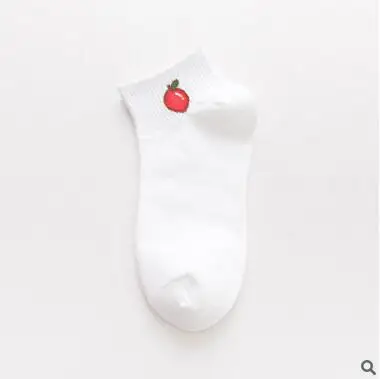 Авокадо суши омлет бургер яблоко растение фрукты еда носки короткие носки хлопковые с забавным женские зимние мужские унисекс счастливые носки женские-8 - Цвет: C2