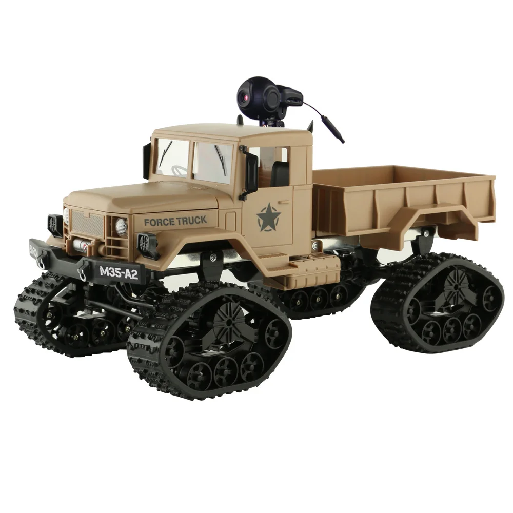 

WIFI FPV HD Camera 2.4G Snow crawler RC Car Military Remote Control Truck Max Load Weight 3kgs 25mins Playing Head LED Light