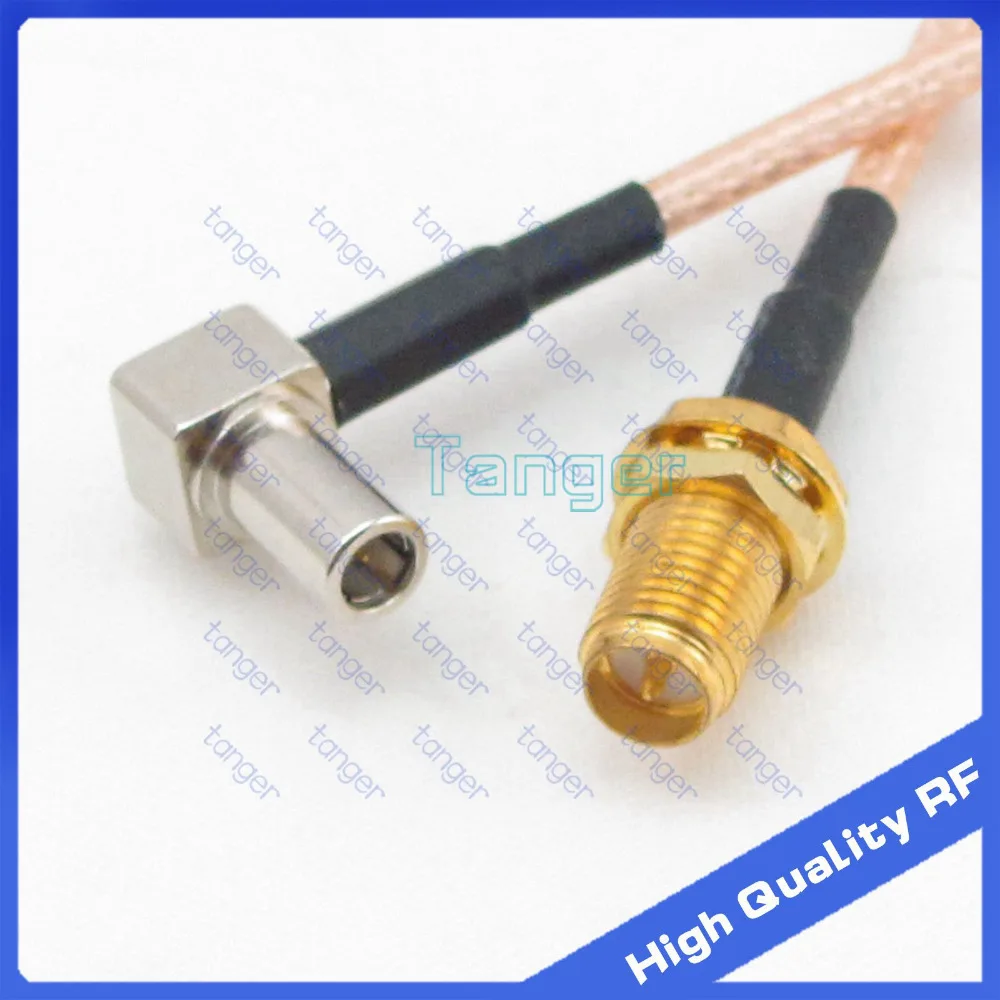 

RP-SMA female to MS147 male right angle connector plug MS-147 with 20cm 8" RF RG316 RG-316 RF Coaxial Pigtail High Quality cable