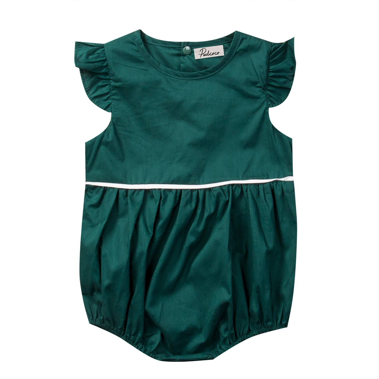 2017 Newborn Infant Baby Boy Girl Romper Sleeveless Solid Jumpsuit