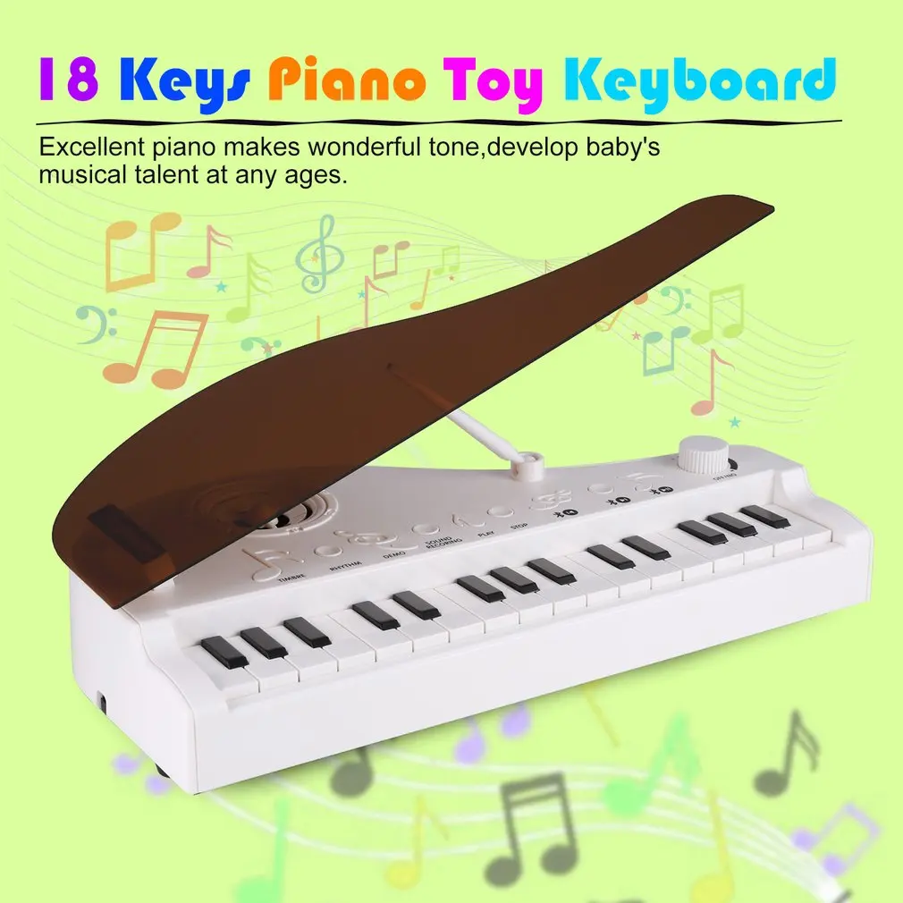 18 клавиш клавиатура пианино игрушка для детей подарок на день рождения Музыкальные инструменты электронное игрушечное пианино с HD