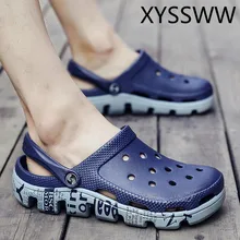 Лидер продаж; Новинка года; Летние массажные тапочки ЕВА; Мужские Пляжные шлепанцы; мужские сандалии; модные открытые дышащие пляжные шлепанцы; вьетнамки