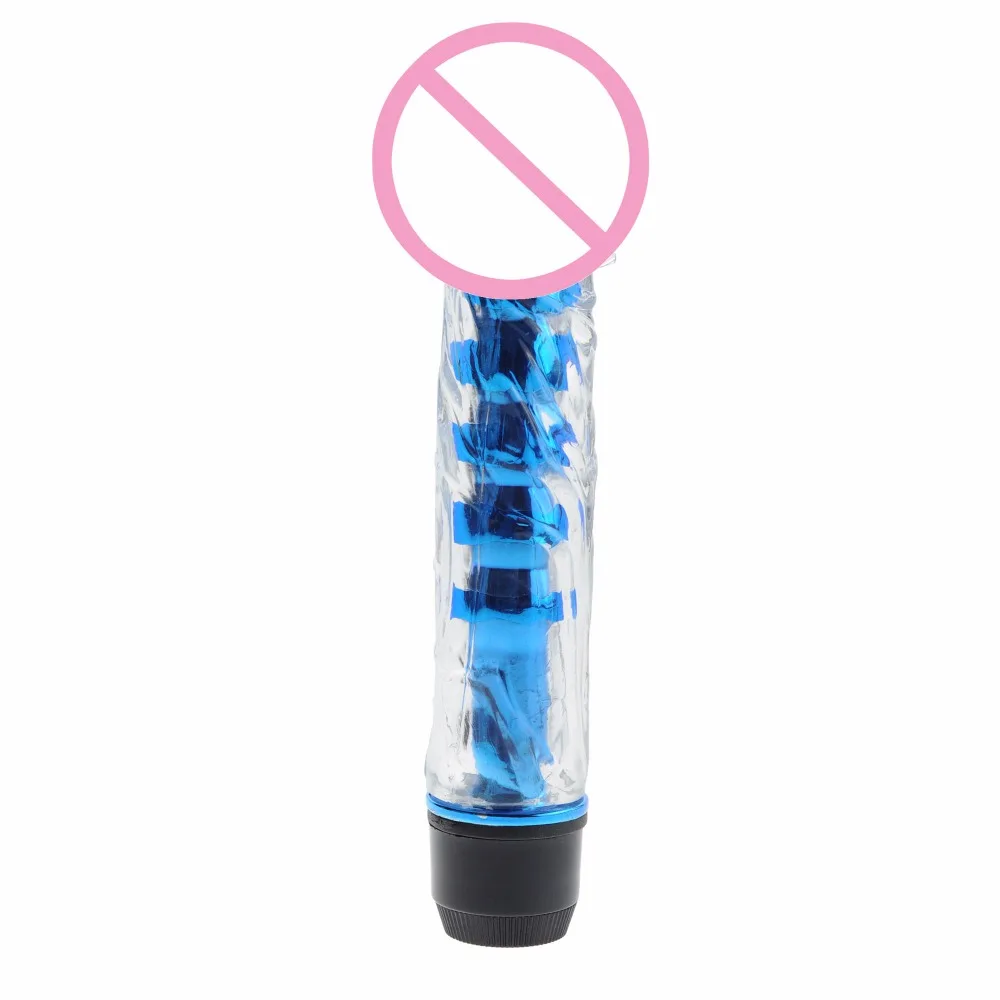 Multispeed Jelly Vibrating Dildo, 100% Waterproof Realistic Shape Clear Fake Penis, G Spot Sex Toys For Women Masturbation