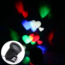 New LED Projector Stage Light elf Romantic heart light laser for outdoor garden holiday Christmas decoration free shipping
