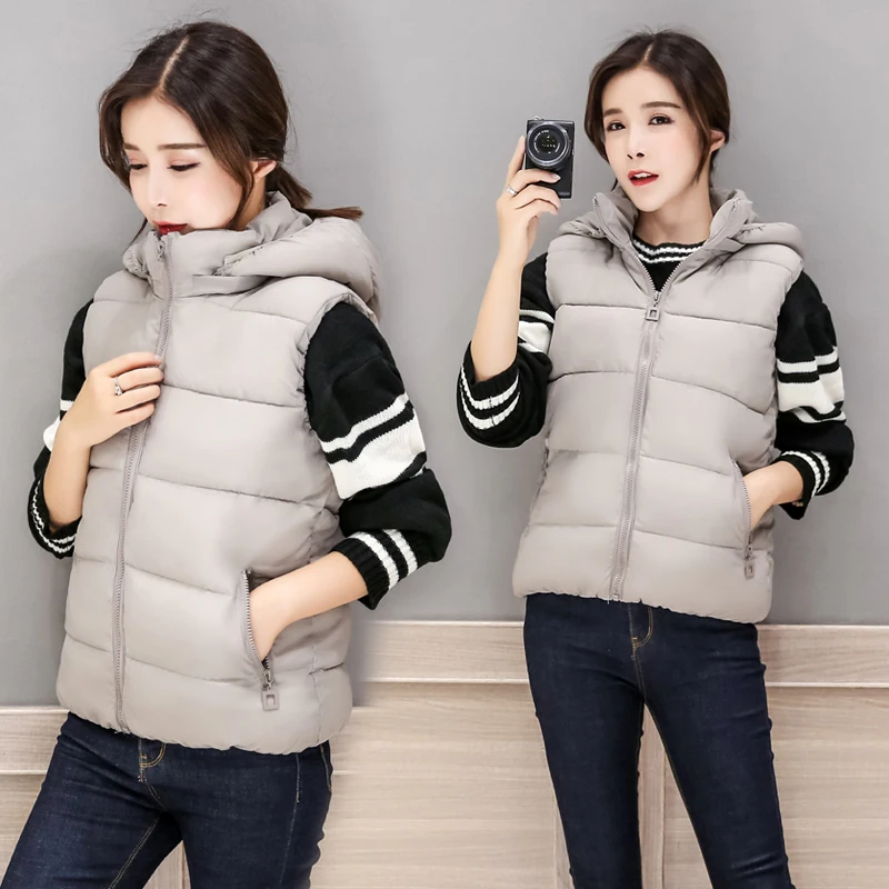 HETOBETO 2017 New Women Autumn Winter Women Vest Down
