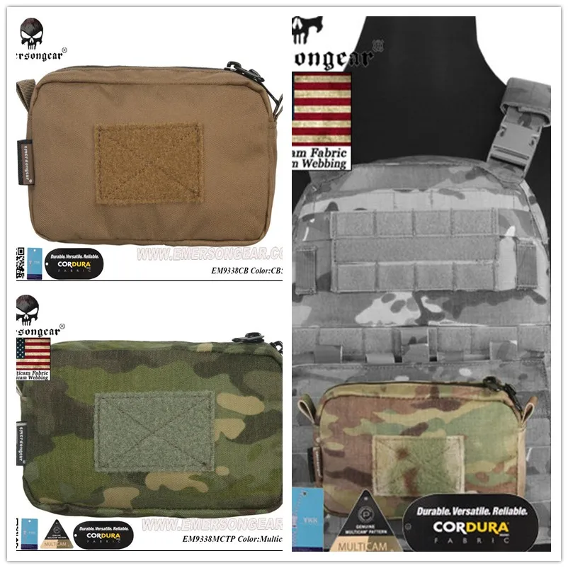 

Emersongear 18cm*11cm pouch Bag FOR Hunting Vest Molle Pouch with Tactical Mag Airsoft Paintball Waist Bag Backpack Accessary