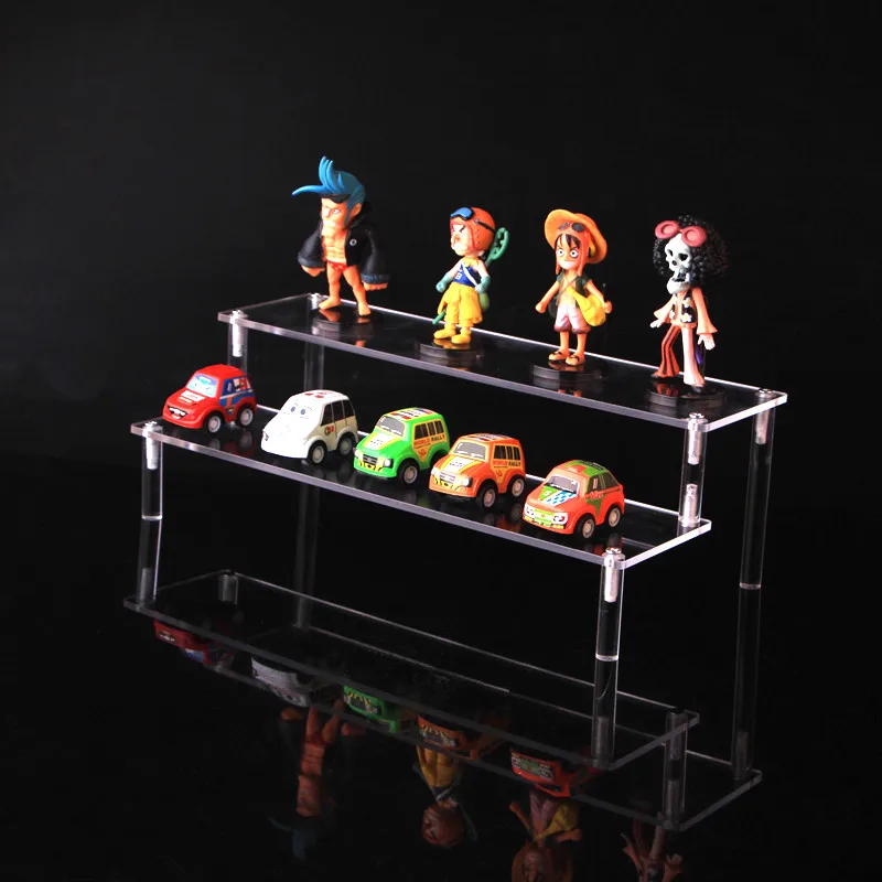  Detachable 1/2/3 layers acrylic cosmetics rack Cartoon character storage holders car model toy purs
