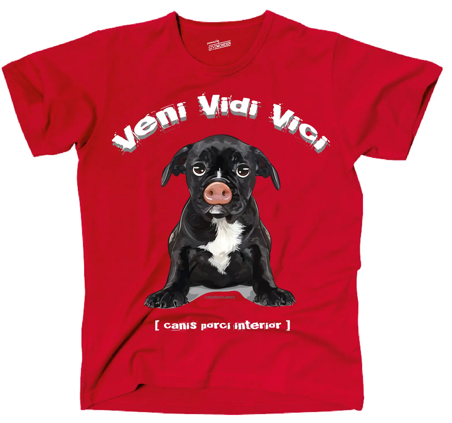 Футболка TWILDA с надписью Hunde innerer Schweinehund Veni Vidi fun от WILSIGNS Siviwonder | Мужская одежда