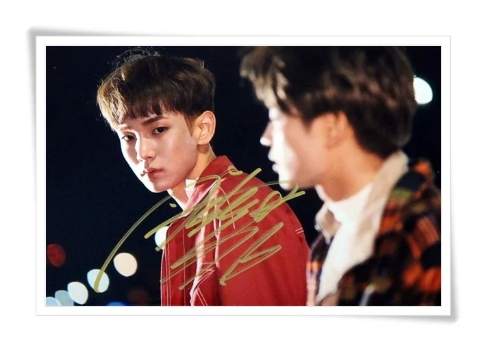 SHINEE KEY autographed signed photo picture 1and1 4*6 коллекция Новая Корейская Бесплатная доставка 11 2016