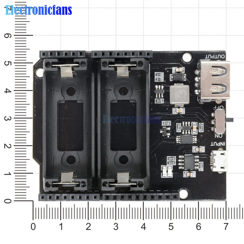 ESP8266 ESP32 Питание Перезаряжаемые Двойной 16340 литий Батарея Зарядное устройство Щит Модуль двойной Выход 3,3 V 5V Для Arduino UNO R3 - Цвет: Type 1