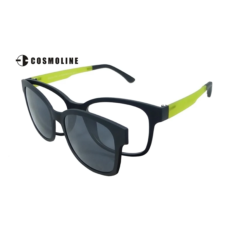 designer glasses with clip on sunglasses