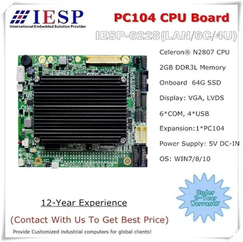 شراءPC104 CPU مجلس ، على متن N2807 وحدة المعالجة المركزية ، على متن 2 GB/4 GB DDR3 RAM ، على متن 64 GB SSD ، اللوحة الصناعية