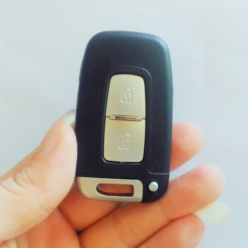 

New Uncut 2 Buttons Smart Remote Key Shell Replacement for Hyundai Case Cover with LOGO