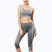 Йога Женский Pro мягкий поддерживающий спортивный лифчик спортивный ремешок Печатный бюстгальтер для йоги Топ