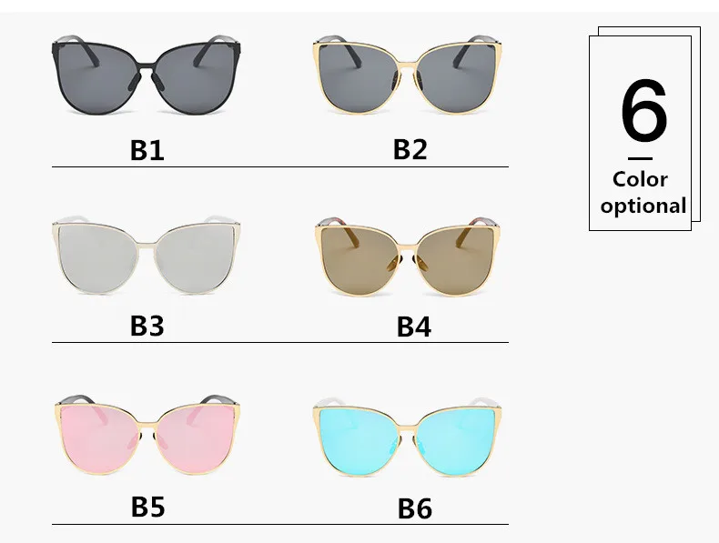 Новинка, солнцезащитные очки кошачий глаз, женские, модные, летние, стильные, оправа большого размера, зеркальные, солнцезащитные очки для женщин, UV400