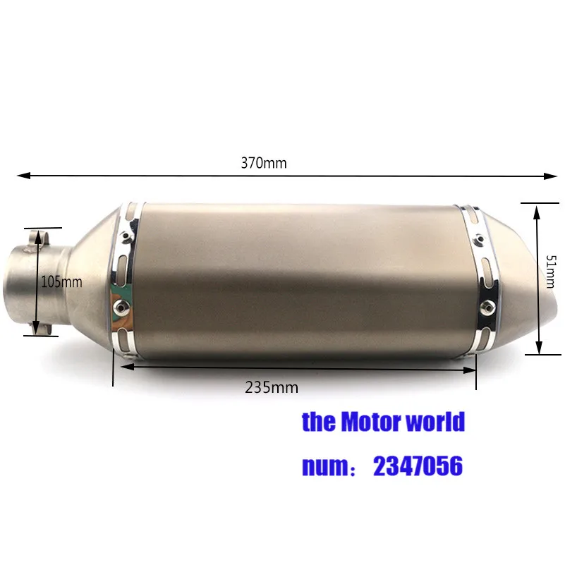 Глушитель мотоцикла 51 мм выхлопная труба маленький шестиугольный глушитель для мотоцикла universial