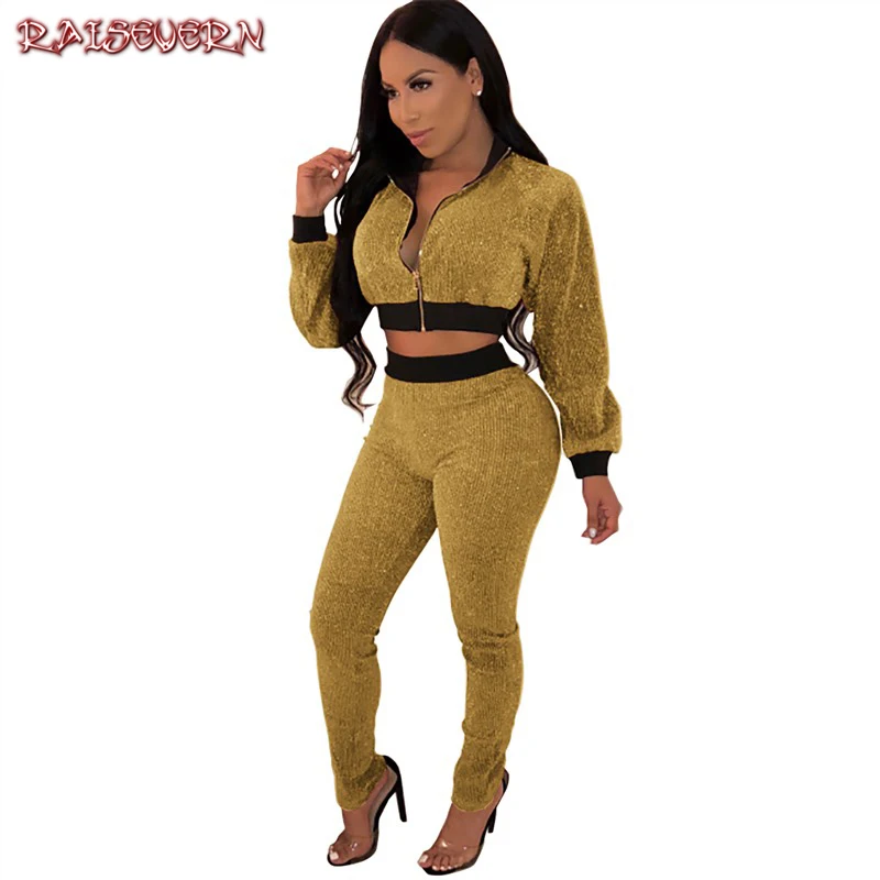 gold velvet tracksuit