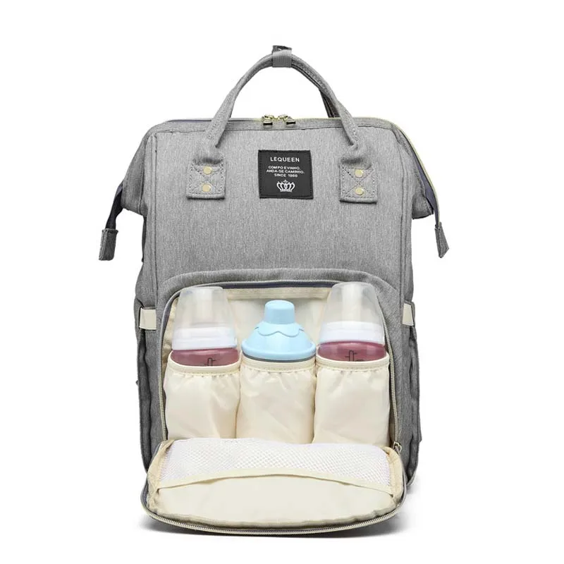 LEQUEEN Мода USB Мама подгузник для беременных сумка большой уход дорожный рюкзак детская прогулочная коляска сумка уход за ребенком пеленки рюкзак