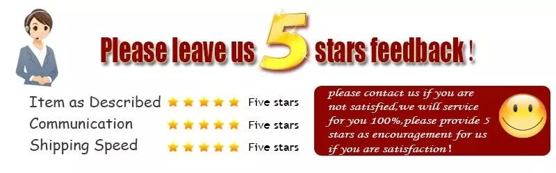 5 stars feedback