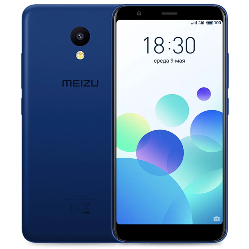 Meizu M8C M8 c, 2 ГБ, 16 ГБ rom, глобальная версия, Смартфон Snapdragon 425, четыре ядра, 5,45 дюймов, 18:9, полный экран, 13,0 МП камера, зарядное устройство для ЕС