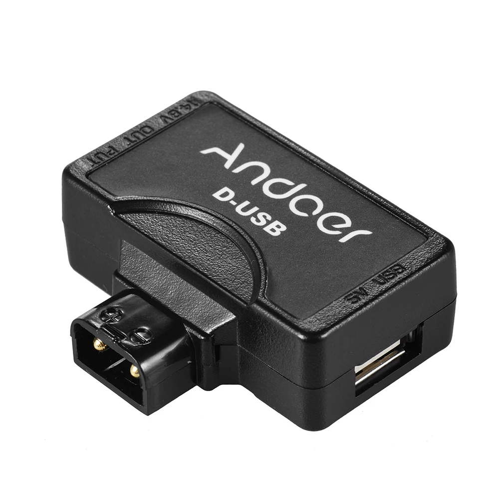 Andoer портативный и гибкий разъем usb адаптера D Tap на 5 В для V Mount батареи видеокамеры