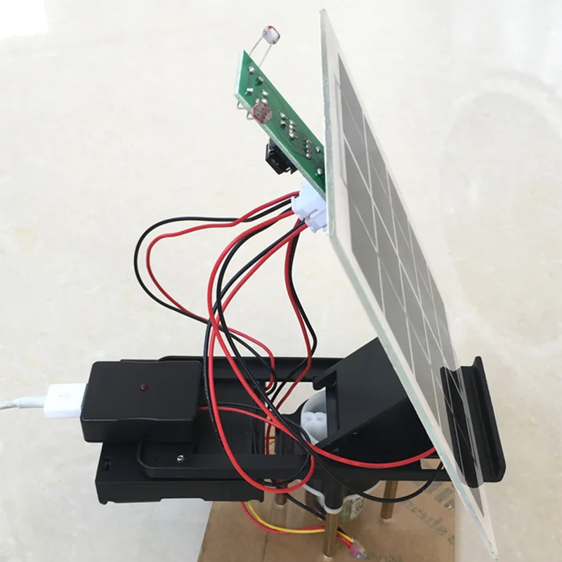 

DIY Kits 5V Solar Panel Automatic Tracking Controller Suite Mobile Power Bank Charger Electronic Parts Solar Power Track