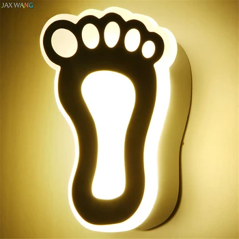 

JW_Acrylic Wall Lamps LED Foot Lights Nursery Lamps for Bedroom Hallway Corridor Children Baby Room Night Atmosphere Lighting