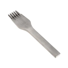 Новинка 3,85 мм из нержавеющей стали Зубило плоское кожаное ремесло Инструменты Дырокол комплект «умелые руки» инструмент 2 зубец/5 зубец/10 зубец