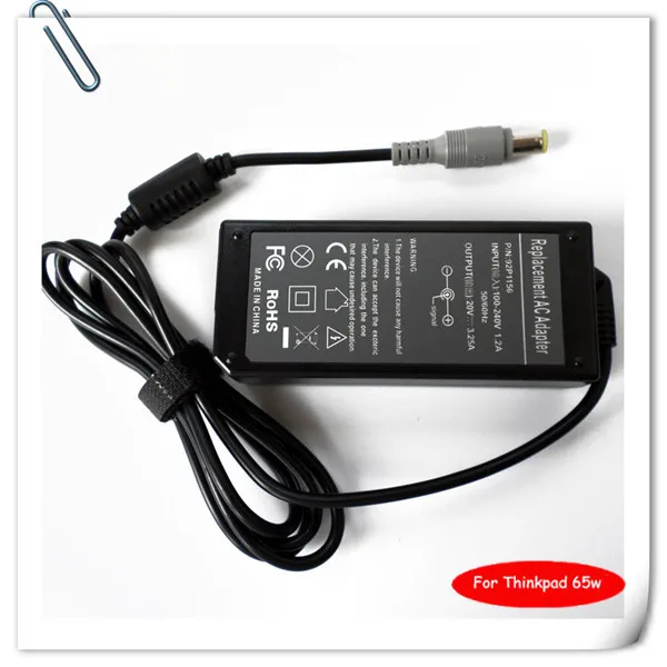 20 V 65 W адаптер переменного тока Питание шнур для lenovo ThinkPad T400 T410 T420 T500 T510 T520 T400s Универсальное зарядное устройство для ноутбука caderno