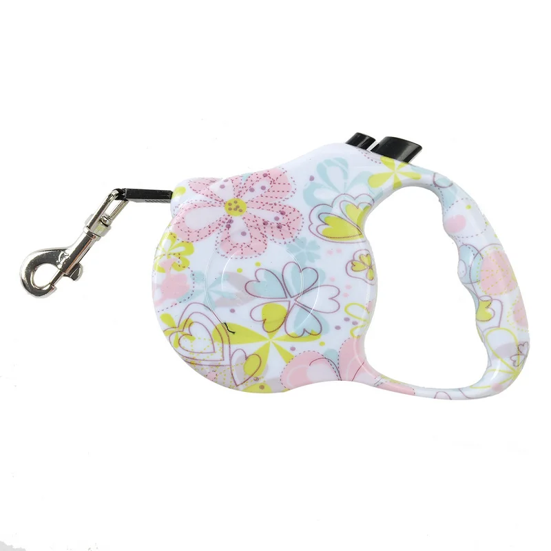 Printed Retractable Leash For Dogs Extending Puppy Walking Leads Puppy Pet Dog Running Leashes Great Product For Walk the Dog 