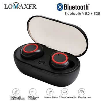 

TWS bluetooth earphones headphones 5.0 Wireless Earbuds stereo amplifier Handsfree Headset with mic for xiaomi iPhone Samsung