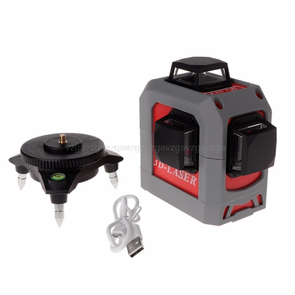 

3D Laser Level 360 Degree 12 Line Self-Leveling Tool 65ft 20m for Construction Au23 Dropship