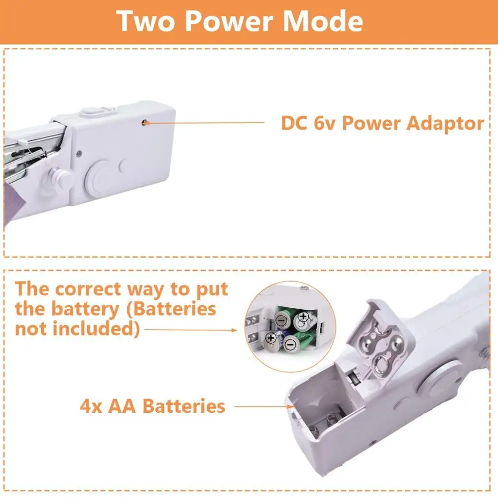Портативная мини-швейная машина, портативная электрическая ручная швейная машина, аксессуары, быстрая швейная машина, сделай сам, для дома, путешествий