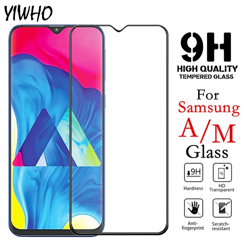 

Full cover Tempered Glass for Samsung A50 Protective Glass for Samsung Galaxy A70 A30 A40 M30 M20 M10 Screen Protector Film