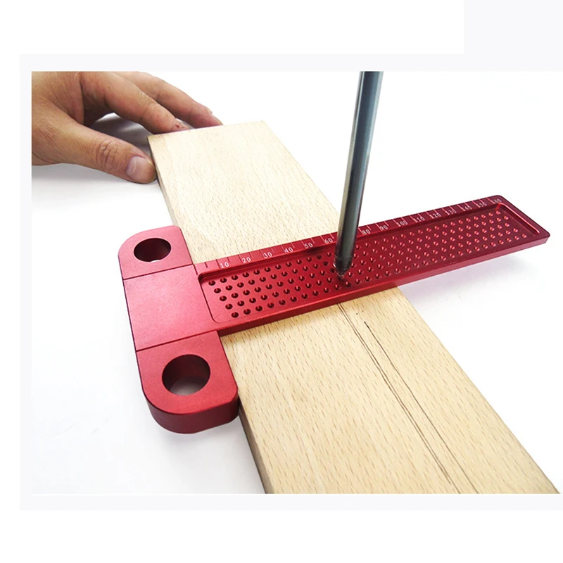 Прецизионный деревообрабатывающий Т-образный квадратный 160 мм инструмент для измерения надписей крест-калибровка линейка скрещенная линейка деревообрабатывающий писец