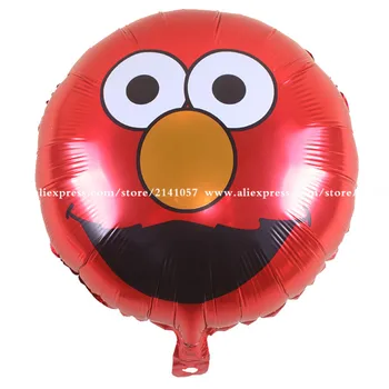 

wholesale 50pcs/lot 45*45cm twinkle elmo balloon sesame street ballon softplay elmo foil balloon decorations mylar balloon