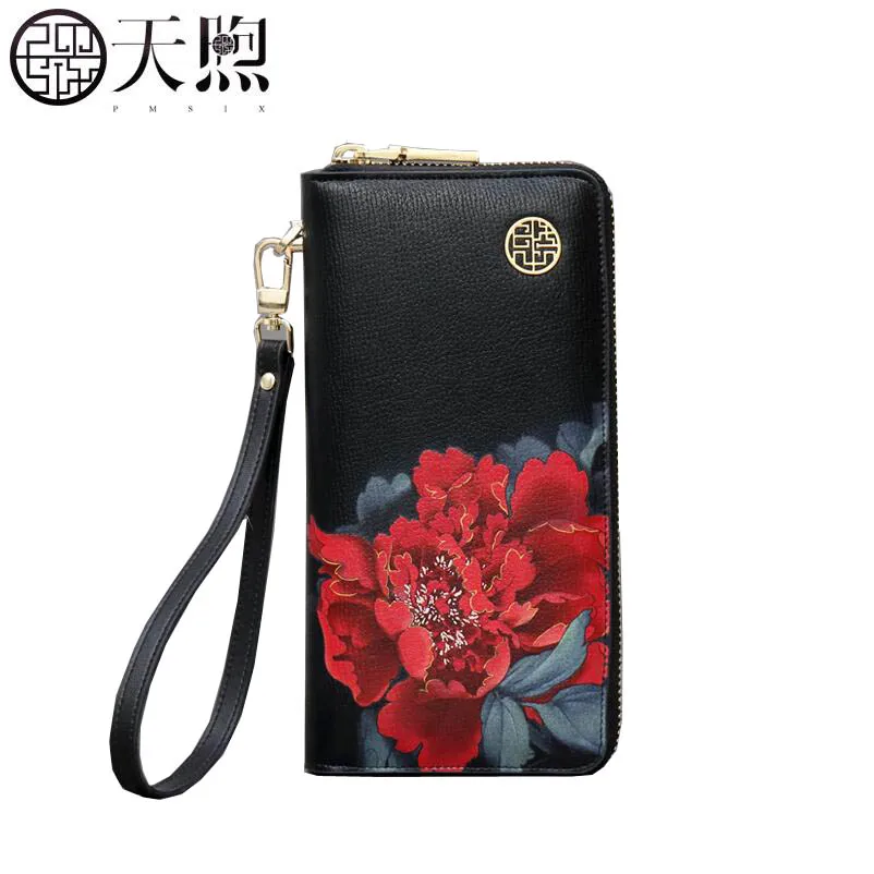 Сумка женская из натуральной кожи с цветочным принтом 2020|designer leather wallet|leather designer