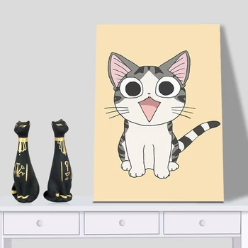 

diy oil painting Chi's Sweet Home coloring by numbers Japan anime cute cat drawing practice for kids Tiger Striped cat