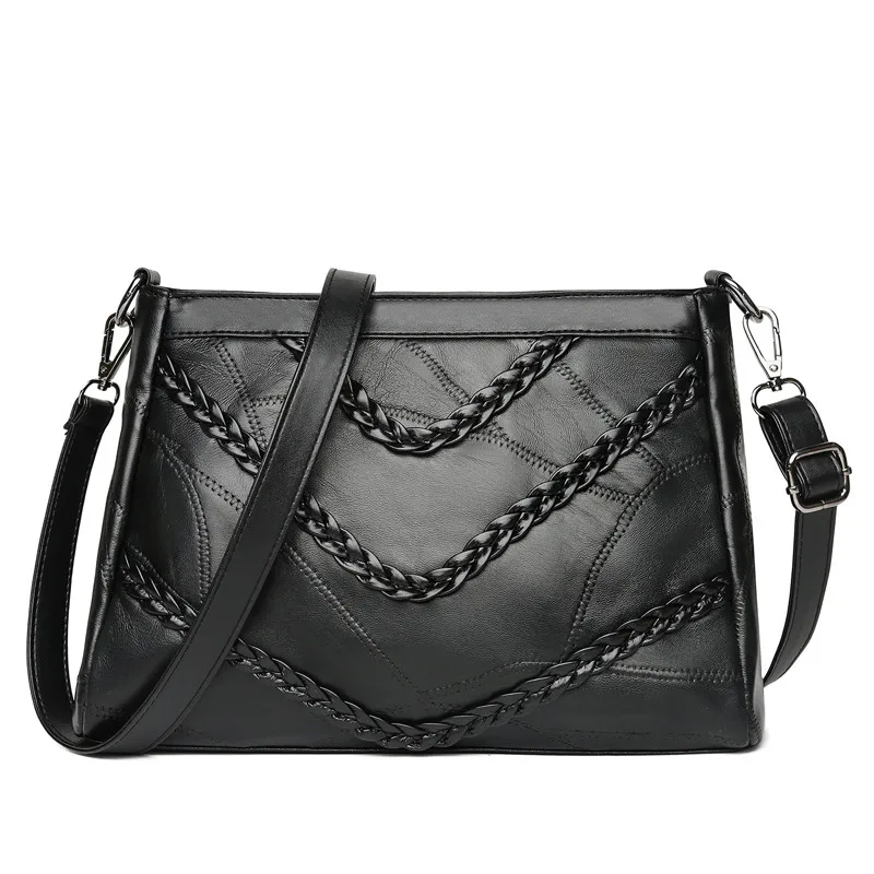 

HUANILAI Women Genuine Leather Bags Female Shoulder Bags For Ladies Crossbody Bags Luxury Designer Handbag 2019 NIBB01