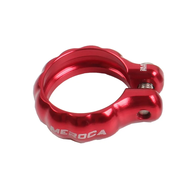 red 26.8mm MEROCA Алюминиевый зажим стойки сиденья велосипеда полый замок из Сверхлегкий велосипедный зажим 26,8 мм/28,6 мм - Цвет: red 26.8mm