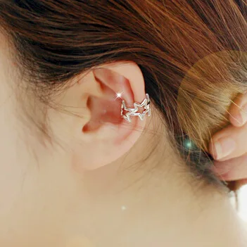 

springtime new style Best selling hole-free stars ear clip earrings ear jewelry Korean version of the boutique girl recommended
