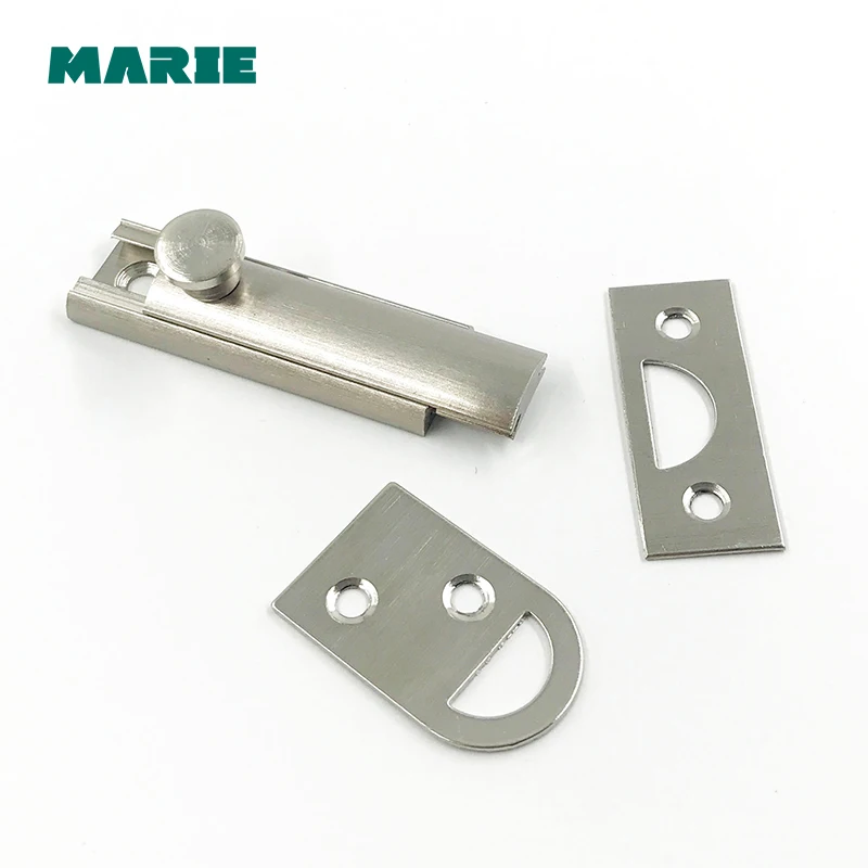 Top Selling Brass Doors Slide Latch Lock Bolt Latch Barrel Home Gate Safety Hardware Screws