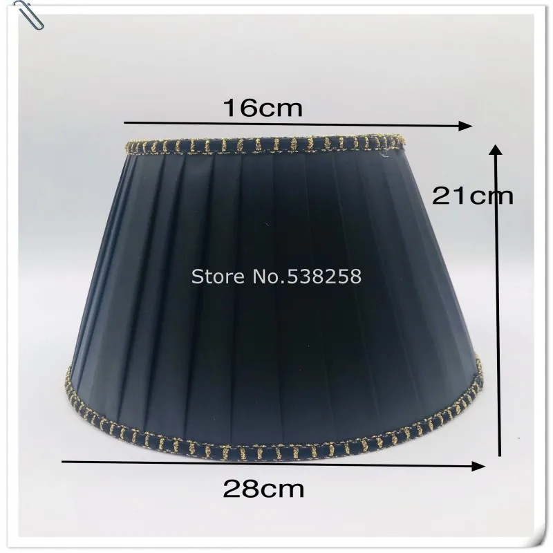 

E27 Art Deco Lamp shade for table lamp black color fabric lamp shade modern style lamp cover for home decoration