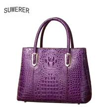 Сумка из натуральной кожи новая сумка из кожи платиновая посылка Высококачественная крокодиловая сумка через плечо сумка-мессенджер