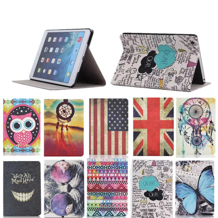 

Wholesale 30PC/LOT ,Colorful Print 7.9'' Mini Tablet Flip Leather Case For iPad Mini 2 3 tablet case