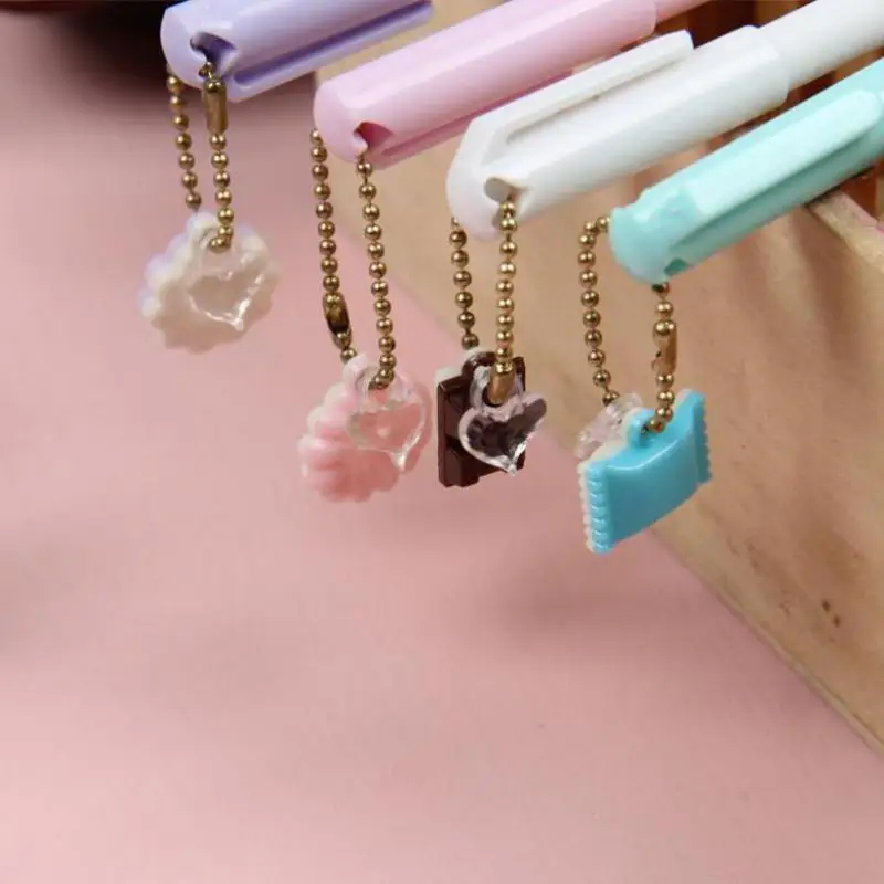 

4pcs kawaii Gel pen Creative Cartoon Totoro Neutral Pen Dessert Cute Girls Department 0.38mm school supplies Korea Stationery