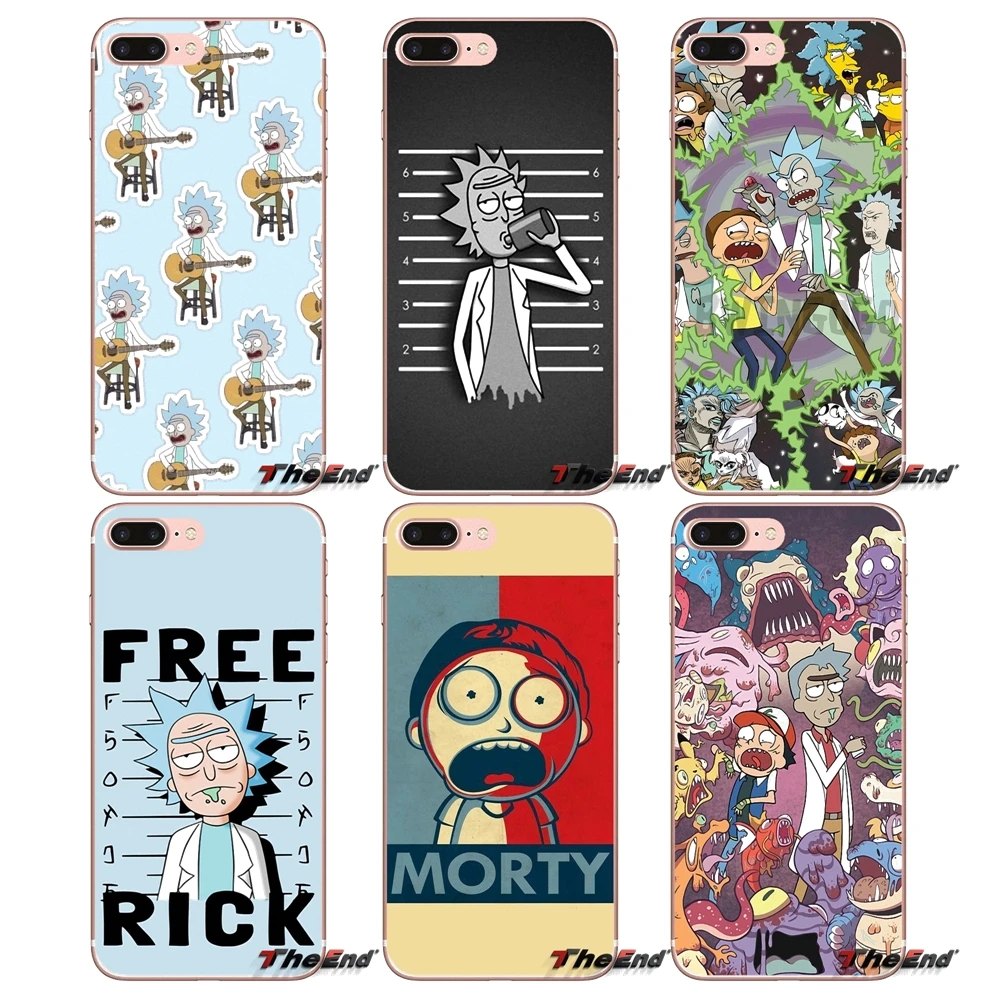 

Awesome rick and morty Soft TPU Case Cover For Samsung Galaxy S9 Plus Note 8 One Plus oneplus 5T Meizu M5s LG V30 HTC U11