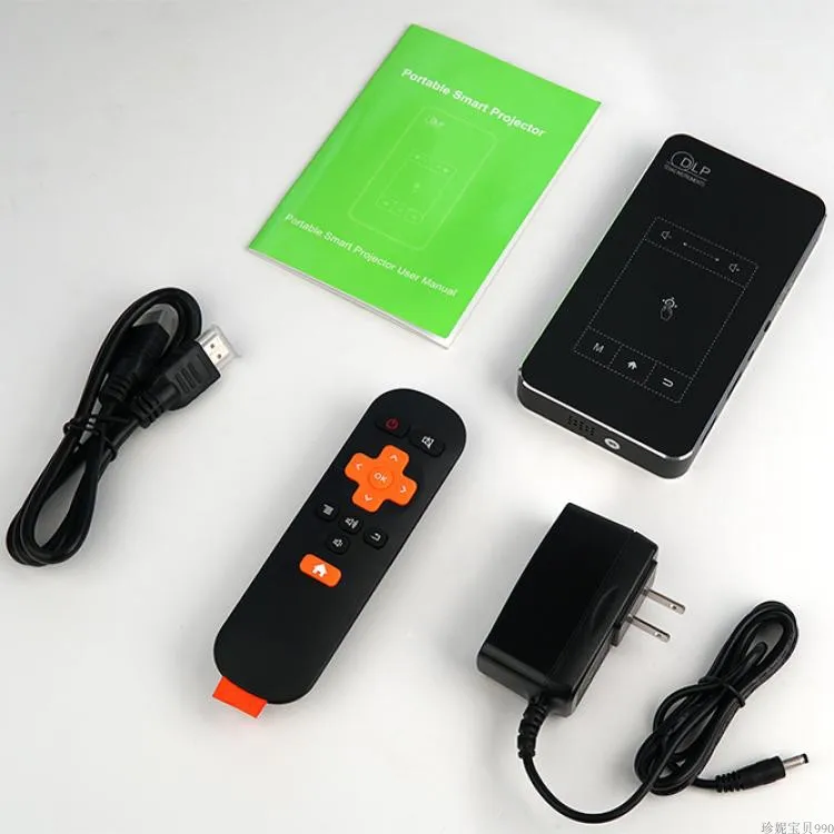 D05E DLP проектор rk3128 Android 7,1 2,4 г/5,8 Г Wi Fi поддержка BT4.0 умный проектор на Android 1G+ 8G